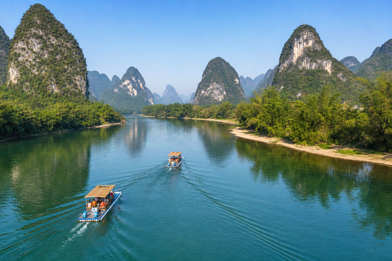 Yangshuo: Li River Bamboo Raft Tickets with Route Options Yangdi to Xingping: Full Scenic One-Way Route