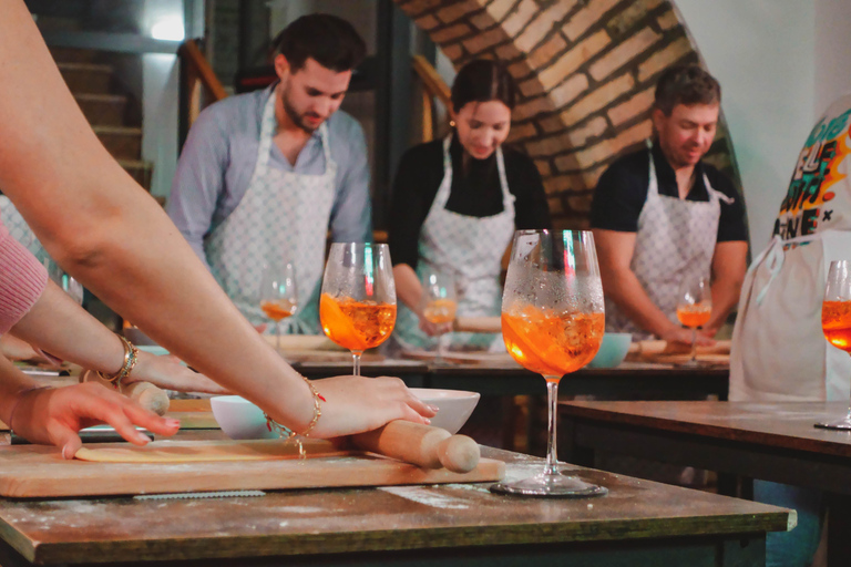 Rome Cooking Class: Make Pasta & Mix 3 Spritz Cocktails Private Experience