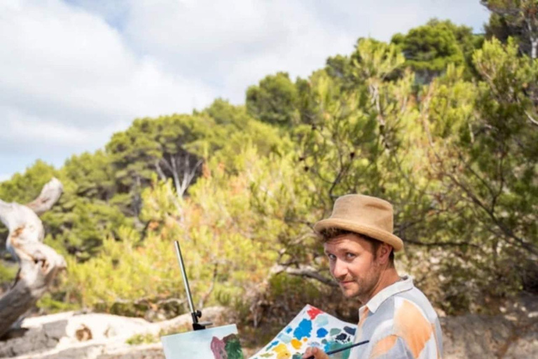Paint outdoors by the sea in Deià