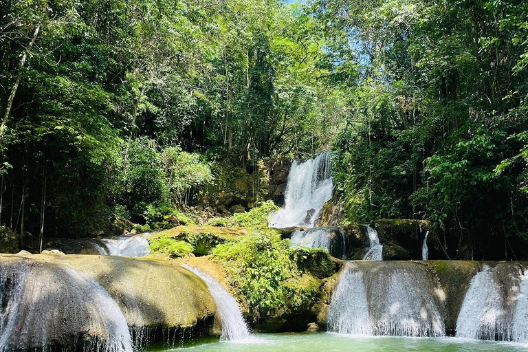 Zipline, YS Falls &amp; Pelican Bar Private Tour From MontegoBayZipline, YS Falls&amp; Pelican Bar Private Tour From Montego Bay