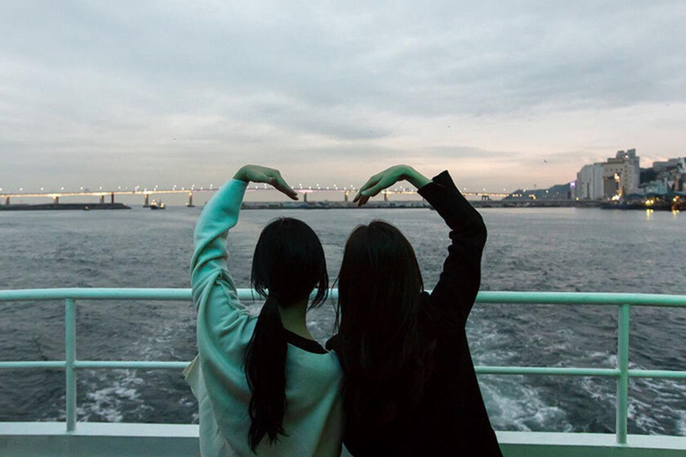 Busan : Croisière commentée au coucher du soleil à Jagalchi et visite nocturne du marché