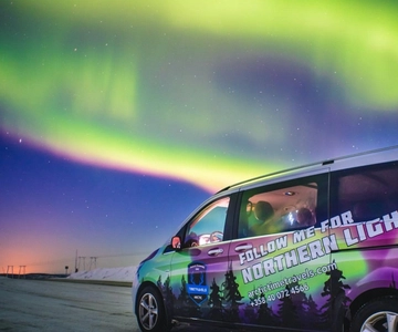 Saariselkä : Circuit de chasse aux aurores avec des experts en aurores boréales