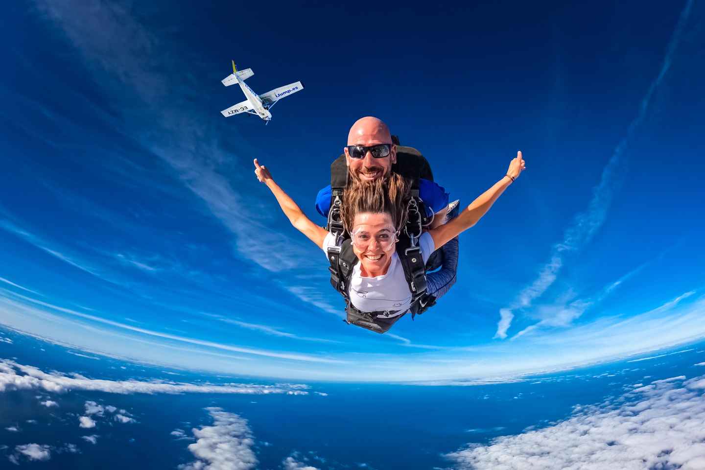 Gran Canaria : Fallhlífarstökk yfir Maspalomas sandöldunum