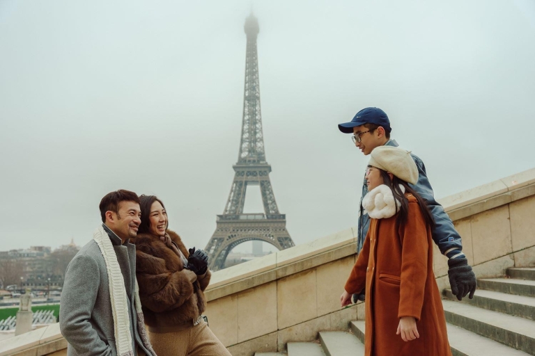 Parijs: professionele fotoshoot bij de EiffeltorenFotoshoot op maat