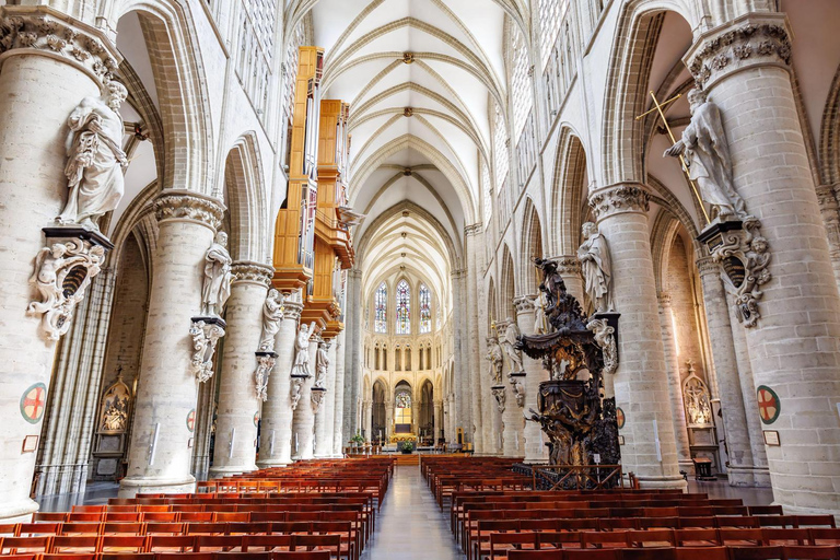 Brussels Cathedral Guided Tour french guide