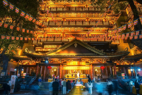 广州之夜：寺庙、月亮桥和珠江河上巡游法语/意大利语/日语/韩语/俄语/西班牙语指南