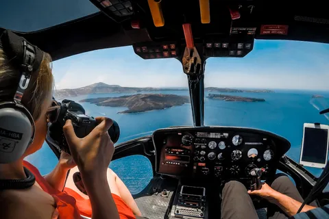 Santorini Helikopter Tour 20 Minuten