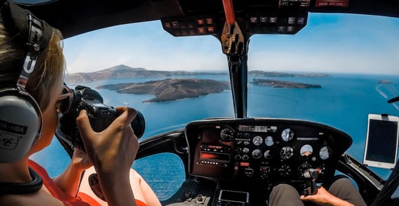 Santorini Helicopter Tour 20 minutes