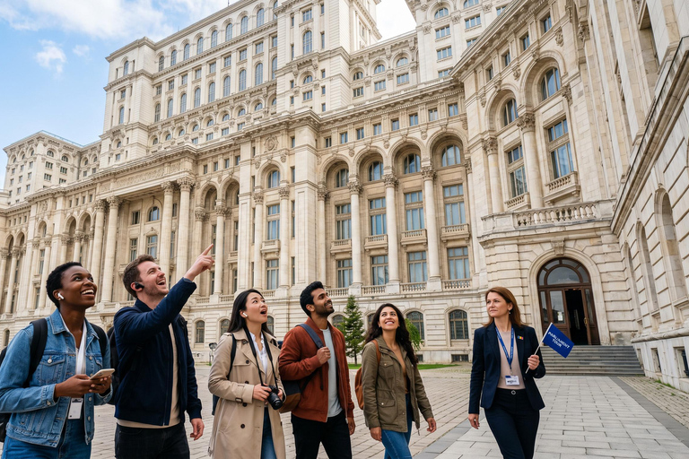 Bucharest Tour: Village Museum, Ceausescu House & Parliament Audio guide in 24 languages