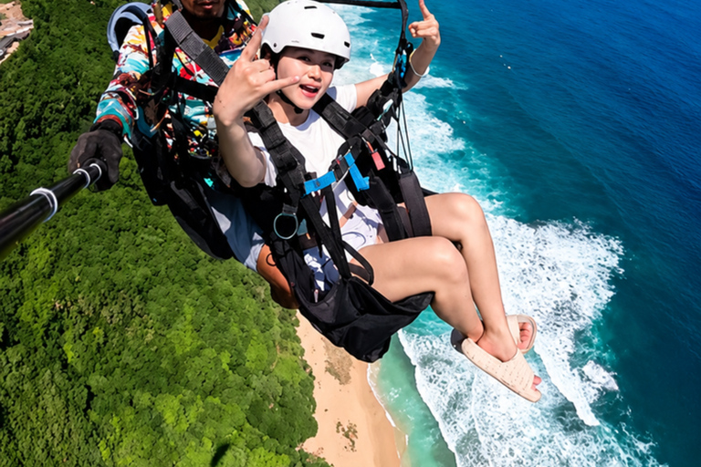 Paragliding Tandem Flight in Pandawa & Uluwatu with Pilot Tandem Paragliding Ticket Only ( No Hotel pickup )