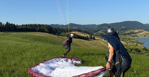 Slowenien: 3-stündiger Paragliding-Entdeckungstag mit Kursleiter