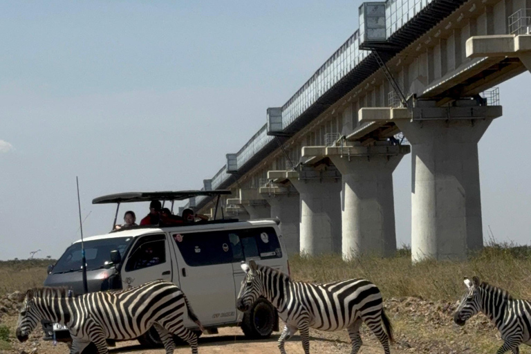 Nairobi Park Safari, Sheldrick's Orphanage & Giraffe Center Shared Drive in Open-Roof Van Game Drive