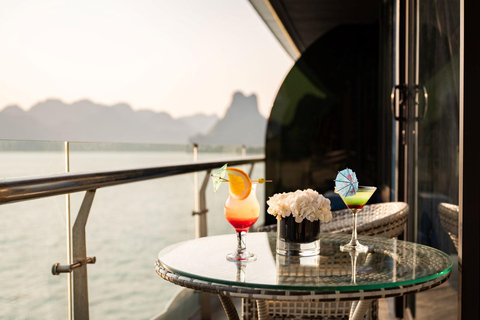 Hanoi: 2-Day Ha Long, Lan Ha 5-Star Cruise w/ Balcony Cabin Bay Light Suite with private balcony and bathtub (1st floor)