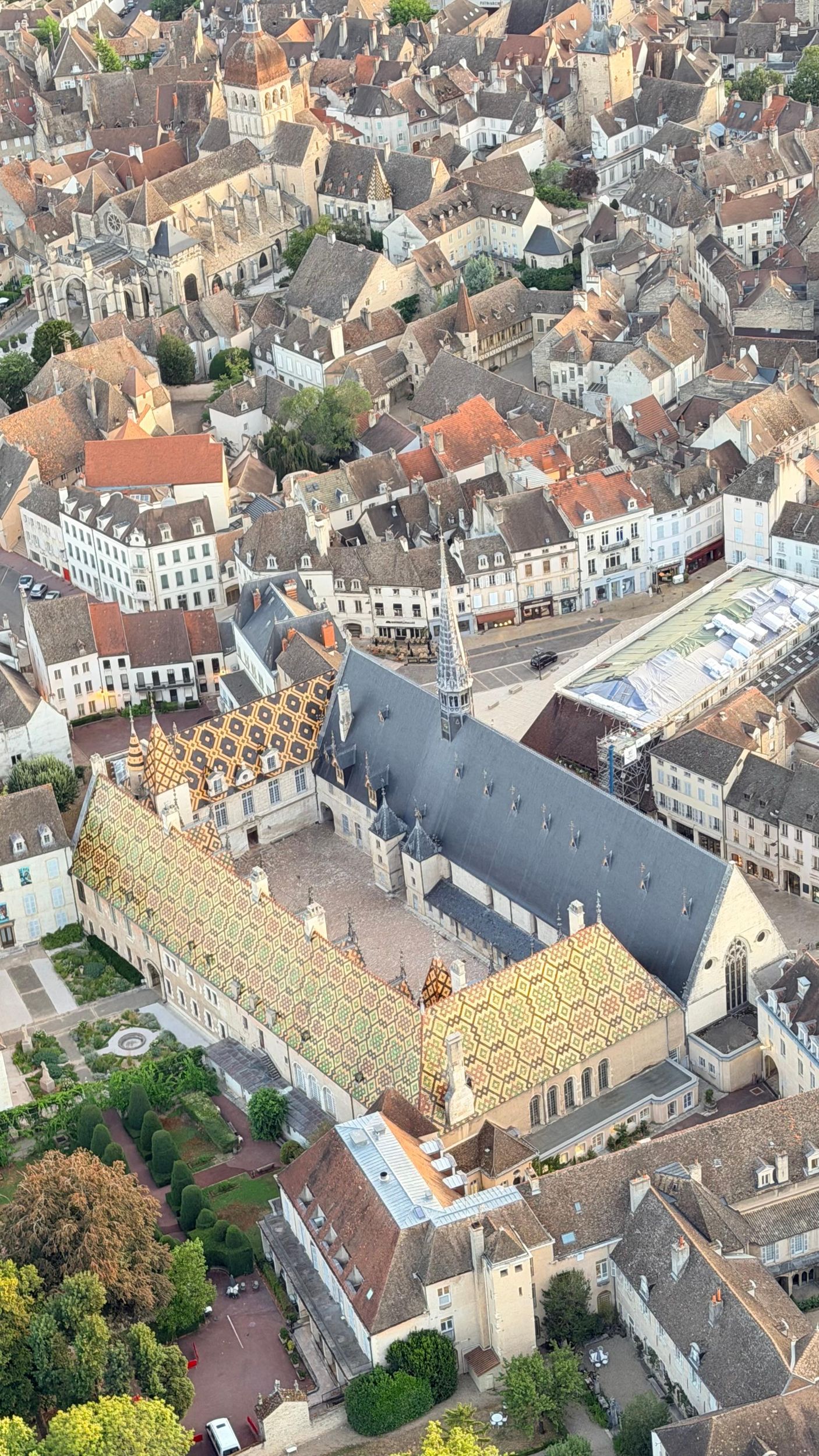 Heißluftballonfahrt auf der Route des Grands Vins de Bourgogne