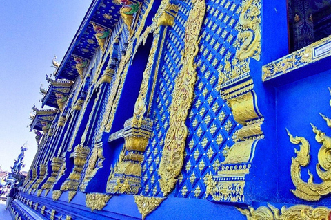 Chiang Mai: Templi del Buddha bianco, blu e grande a Chiang Rai