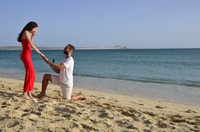 Boa Vista, cena al atardecer con tambores y fuego afrikan - Housity