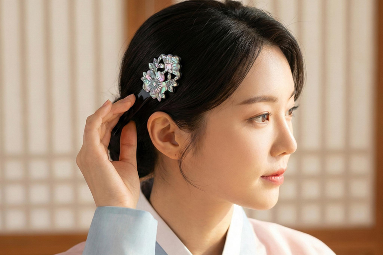 Seoul: Mother-of-Pearl Jewelry Workshop & Photo Session Bundle (A+B): The Master Record (Frame & Accessory)