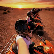 Marrakech Desert Pool Quad Biking Sunset Dinner Fire Show