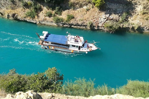 Canal de Corinto: travesía en barco con fondo de cristal St. Andreas