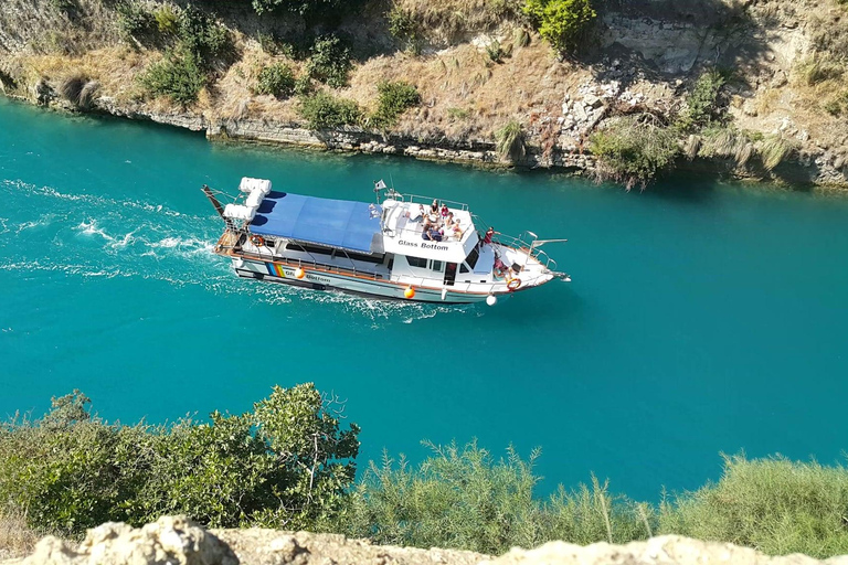 Canal de Corinto: travesía en barco con fondo de cristal St. Andreas