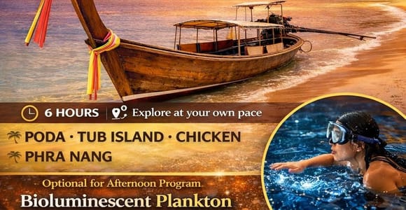 Krabi: 4 Islands Private Boat Tour with Snorkeling