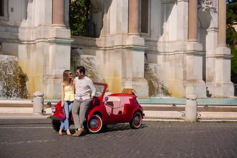 Rome in een Fiat Jolly: Exclusieve Vintage rit & foto tour