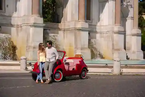 Roma i en Fiat Jolly: Eksklusiv vintagetur og fototur
