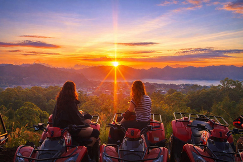 Bali: Mount Batur Sunrise ATV Ride & Rafting Adventure Tandem ATV Sunrise & Rafting with Round Trip Transfer
