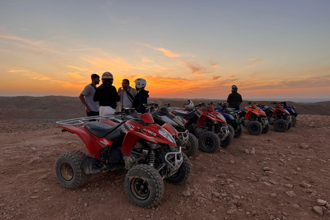 From Marrakech: Agafay Desert Quad Biking Tour with Transfer