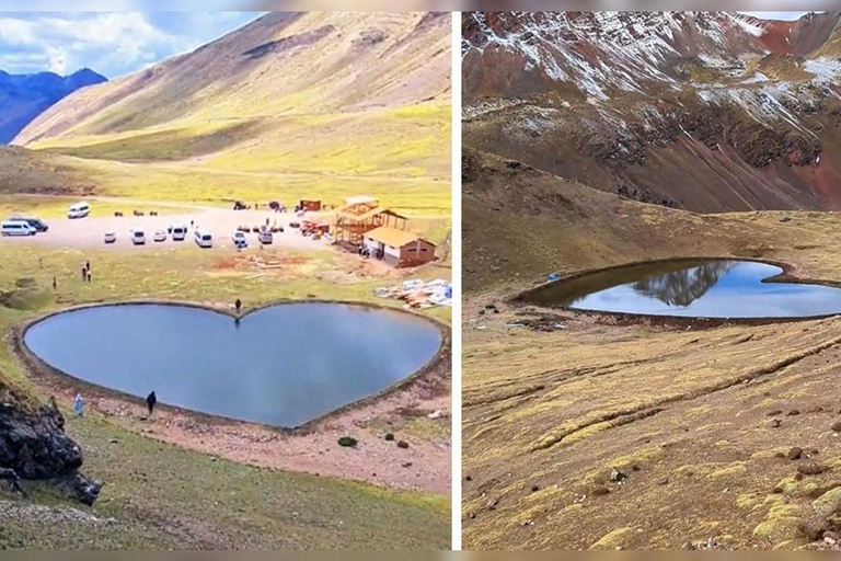 The Best Rainbow Mountain + Heart-shaped Lagoon Tour with Meals, 1 Day The Best Rainbow Mountain + Heart Lagoon Tour with Meals – 1 Day