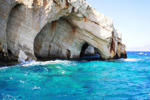 Zakynthos: Xigia, Navagio Shipwreck and Blue Caves Boat Tour