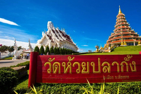 Chiang Mai : Temples du Bouddha blanc, du Bouddha bleu et du Grand Bouddha à Chiang Rai