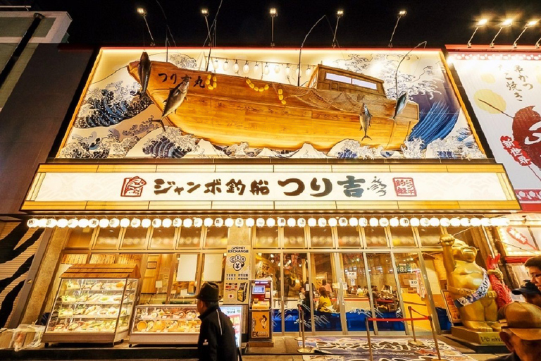 Tour gastronômico de rua em Osaka Shinsekai - NoiteExcursão gastronômica na rua Osaka Shinsekai