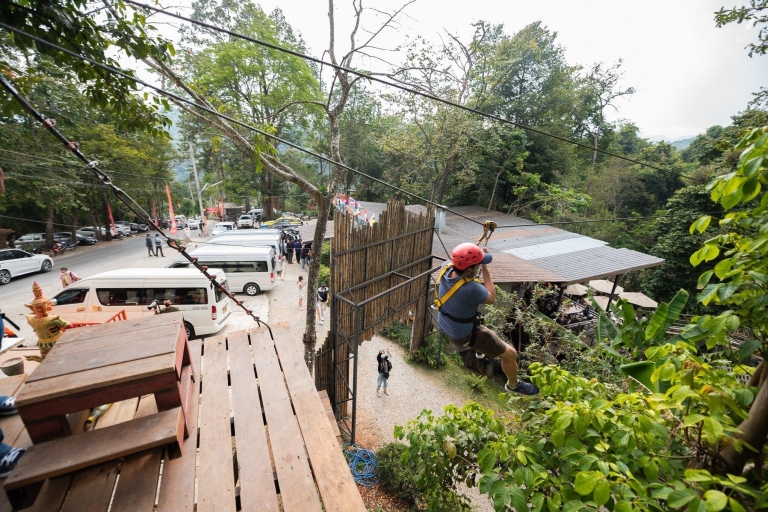 Chiang Mai: Pongyang Jungle Coaster & Zipline with Transfer Package B