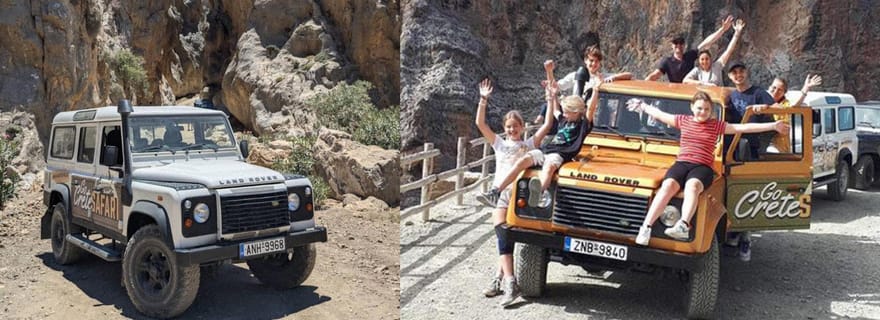 Safari en Jeep guidé dans le sud de la Crète et les gorges de Tripiti