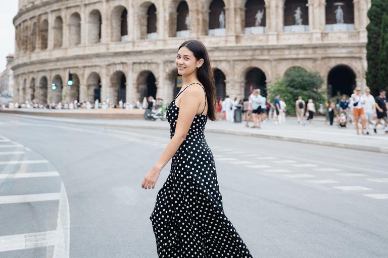Rome: Private Editorial Shoot at Trevi Fountain or Colosseum Early Morning Trevi Fountain: 30-Minute Private Shoot