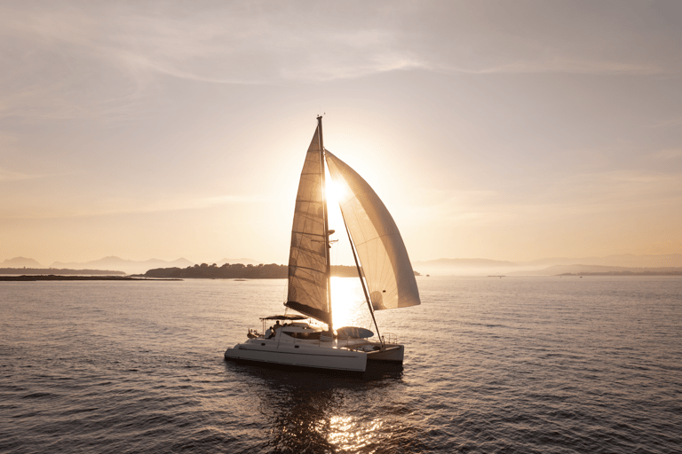 Cannes: Lérins Islands Catamaran Discovery Day with Swimming Cannes: Half-Day Catamaran Discovery Tour to the Lérins Islands