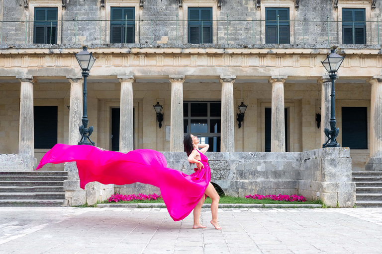 Corfu: Old Town Photoshoot in Flying Dress