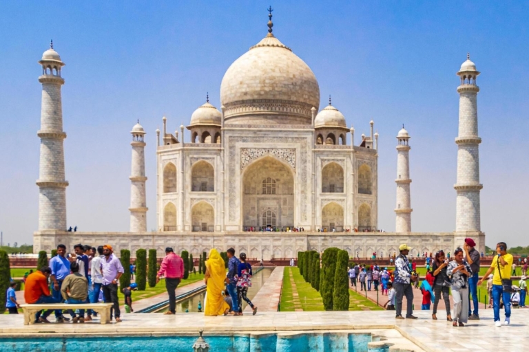 "Golden Hour at the Taj: A Sunrise Delight in Agra From Delhi: Taj Mahal Sunrise and Agra Fort Private Tour