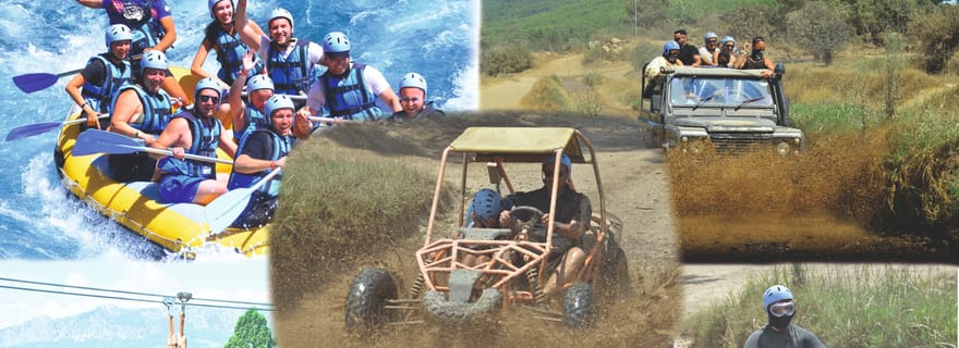 Antalya : buggy, quad, jeep, rafting, tyrolienne et déjeuner