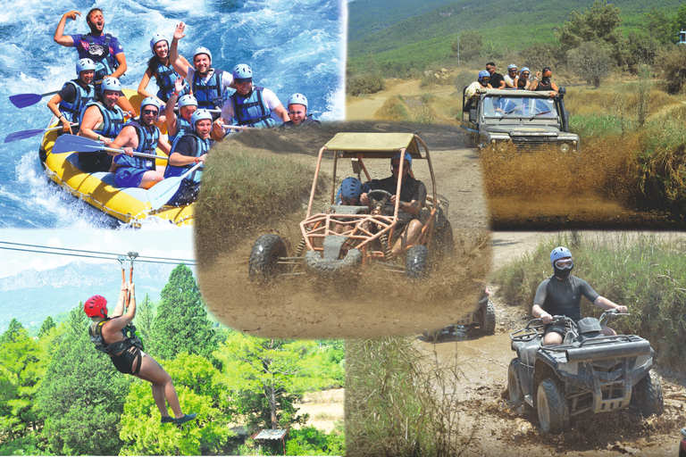 Antalya: Rafting, Zipline, and Buggy/Quad for Self Arival Antalya: Self Arrival Rafting, Zipline + Lunch