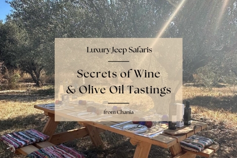 Safaris de lujo en jeep por Chania: Secretos de la cata de vino y aceite de olivaJeep Premium