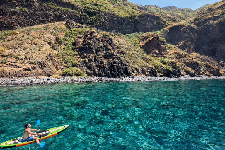 Calheta: Private Catamaran Tour - With Open Bar & Snacks Sunset Tour with Snorkeling & Paddleboarding/ Max 18 people