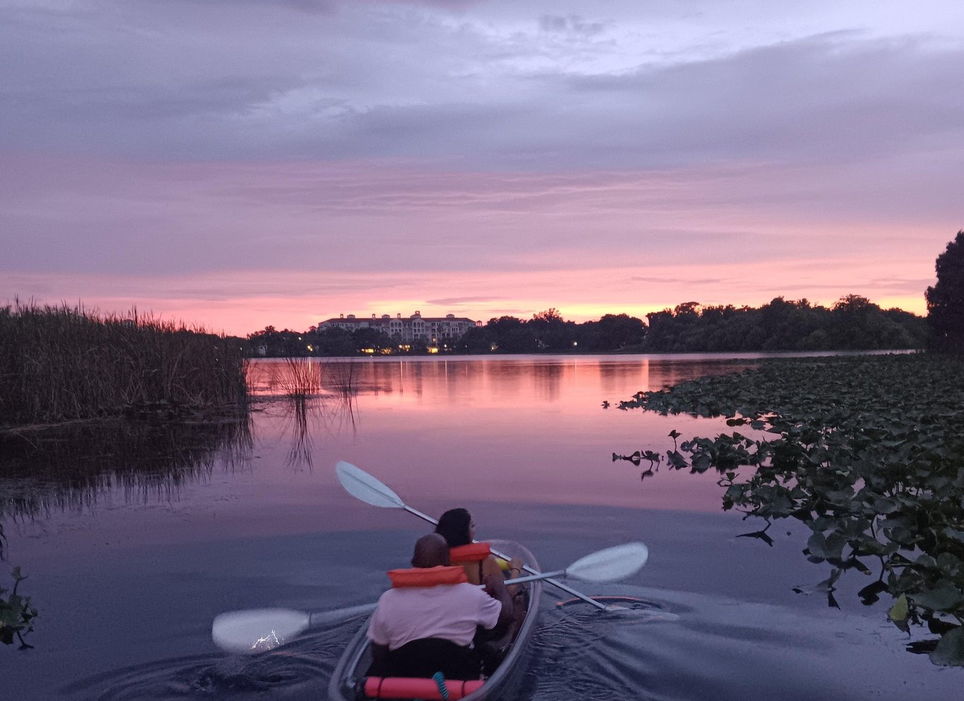 Orlando: Solnedgangstur i klar kajak eller paddleboard i paradis