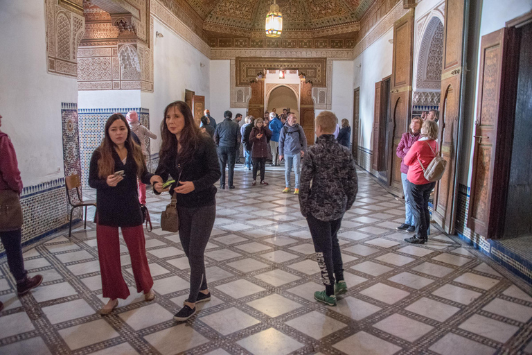 Marrakech: Historical Monuments, Souks & Medina Guided Tour Shared Group Walking Tour in English– From the Meeting Point