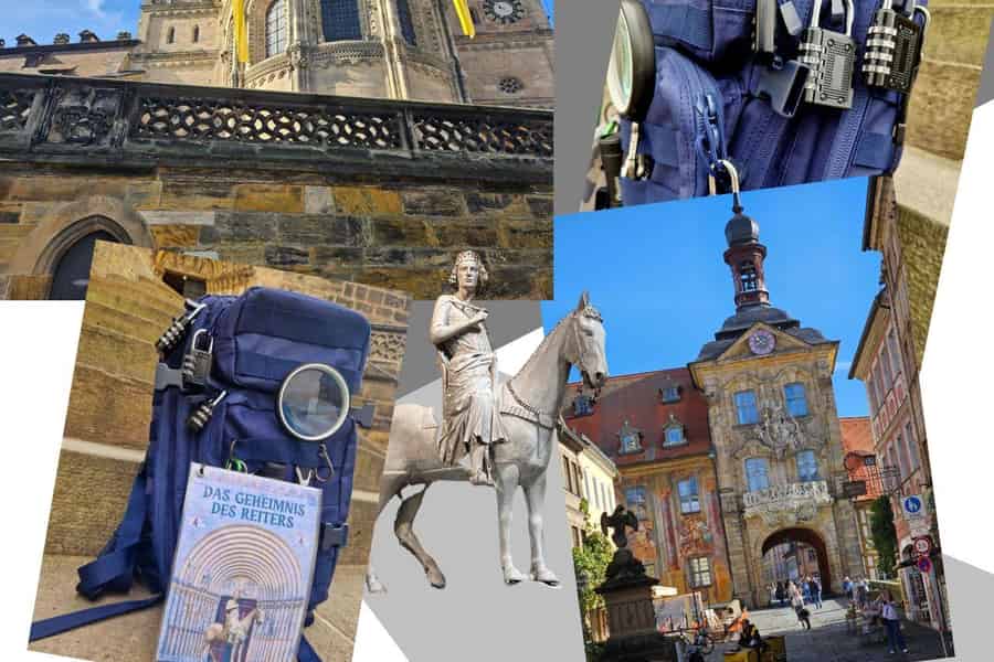 Outdoor Escape Game mit Rätsel-Rucksack "Das Geheimnis des Reiters"