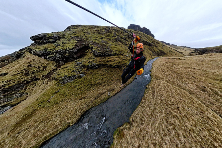 Vík: Zipline Adventure over Canyons and Waterfalls
