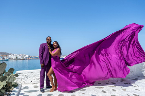 Flying Dress Photoshooting Mykonos