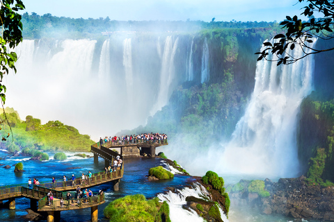 Da Argentina: Cataratas do Iguaçu, lado brasileiro e represa de ItaipuDa Argentina: Cataratas do Iguaçu e Hidrelétrica de Itaipu