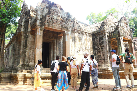 Angkor Wat, Ta Prohm y Bayon con puesta de solAngkor Wat y más allá con puesta de sol